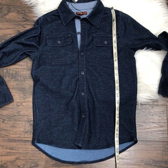 7 For All Mankind Girls’s Heather Gray Denim Knit - Picture 6 of 8